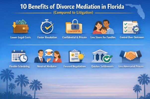 10 Benefits of Divorce Mediation in Florida (Compared to Litigation)
