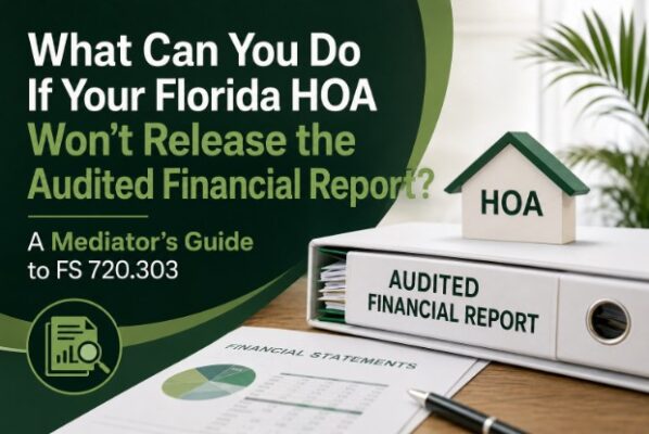 What Can You Do If Your Florida HOA Won’t Release the Audited Financial Report? A Mediator’s Guide to FS 720.303