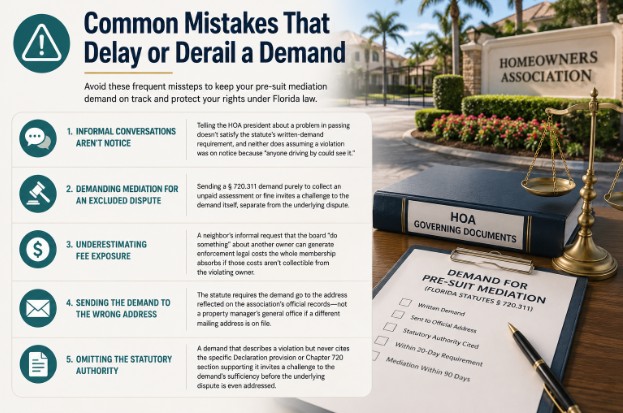 Common Mistakes That Delay or Derail a Demand